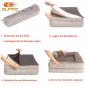 Preview: Hundesofa Grosse Hunde, Hundecouch Flauschig, Hundebett Waschbar, rutschfest Hundebetten, Weich Bequem Hundebett, Haustierbett für mittlere große Hunde (89 * 63 * 18cm)